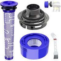 Filtre pour aspirateur Dyson V7 V8 – Couvercle arrière moteur + filtre HEPA lavable – Remplacement jeu de filtres haute efficacité