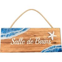Plaque de porte Salle de Bains style bord de mer