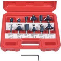 Fraises Defonceuse, 12 PCS Fraises à Rainurer Droites, Fraise de Rainure Set Cutter en Bois de Coupe Outil de Travail du Bois(Botier en Plastique)
