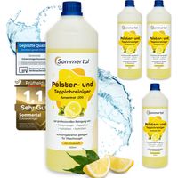 Sommertal Polster- und Teppichreiniger, 4L Profi Konzentrat, für über 160 Waschvorgänge, geeignet für Sofa, Polster, Auto Sitze, Teppich