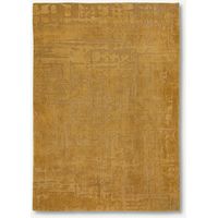 DISEÑO BAOBAB - ALFOMBRA ESTRUCTURA EFECTO TERCIOPELO - Hecha en Bélgica - Acabado a Mano - Antideslizante Natural - 100% Poliéster - Oro Madagascar - 140 x 200 CM