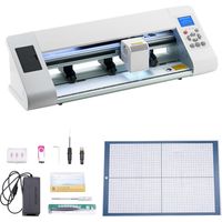 Mophorn Vinylschneider (33 cm Schnittgröße) mit automatischer Kantenerkennung, Designsoftware und Materialien, kompatibel mit SVG/EPS/PLT, ideal für kreative Projekte wie Karten und Aufkleber