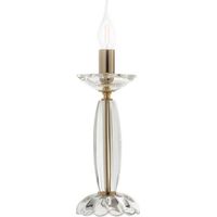 Lampada da tavolo FIAMMA Oro in cristallo e vetro trasparente 15x32 cm