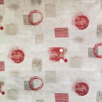 Nappe très épaisse imprimée, protège Table Type Gomme 2mm Tailles et Motifs au Choix, Nappe Anti-Tache MadeInNature - Rectangle 140x250cm - Benji Rouge.