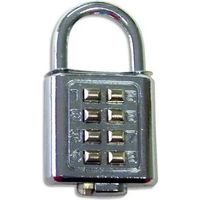 Lucchetto a combinazione Safetool acciaio nichelato 35 mm
