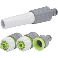 Kit lance d'arrosage + raccords automatiques plastique AROZ Lance + raccords Ø15 mm