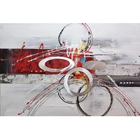 Quadro Astratto Kuatéh I 120 x 80 cm Collage 3D con Elementi in Alluminio