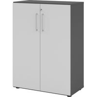 bümö smart Aktenschrank - 3 Ordnerhöhen Graphit/Grau