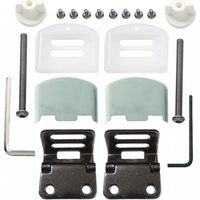 Einfaches Scharnierset mit Abdeckungen und Edelstahlschrauben