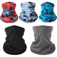 Multifunctional scarf tube scarf, pack of 4 bandana neckerchief men women, elastic sun protection loop scarf, quick drying, breathable for motorcycle, hiking, cycling, running