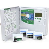 Rain Bird – Programmateur arrosage extérieur 24V – 12 zones extensibles – Grand écran LCD – Capteur météo programmable – Fonction Rain Delay