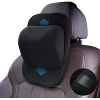 Coussin Appuie Tete Voiture, Réglable Repose Tete Voiture Cervicales pour Siège de Conduite, Oreillers pour Nuque en Voiture pour Conduite (Noir)