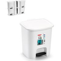 PAPELERA 7,5L CUBE BLANCO