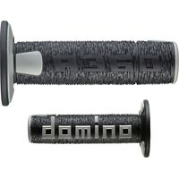 Manopole Domino Off Road, nuove lamelle a due componenti, nero/grigio