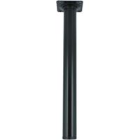 4 x PIEDINI ACCIAIO D. 30 X H 100 MM NERO
