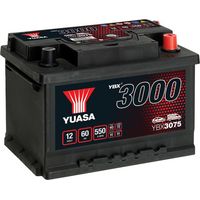 Yuasa – Batterie de voiture 12V 60Ah 550A – Technologie classique CA/CA – Dimensions 245x175x175mm – Non compatible Start&Stop