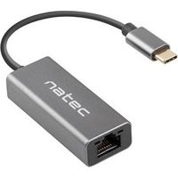 Natec Cricket USB-C 3.1 - RJ-45 1Gb Netzwerkkarte am Kabel