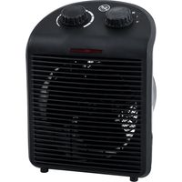 Heizlüfter Elektroheizung 2 Stufen Heizgeräte Kaltluftfunktion regelbares Thermostat, Tragegriff, Überhitzungsschutz, BxH 19 x 25 cm