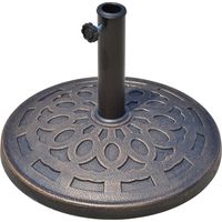 Parasol de terrasse, 5 x 34 cm, 12 kg, pour jardin terrasse, ombrage extérieur, jardin terrasse patio, ombre jardin, usage extérieur