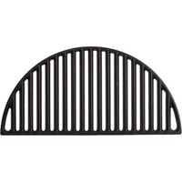 Demi-grille de cuisson en fonte Patton pour barbecue kamado - 44 x 22 cm