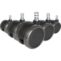 5x Hartbodenrollen ROLO 11mm / 65mm Büro-Stuhl-Rollen No-Noise (5er Pack) hjh OFFICE