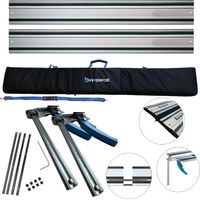 2x 1.5m Guide Rails Makita Festool Plunge Saw + Bag + Connector + Quick Clamps