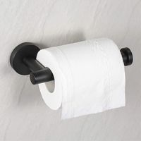 Porte Rouleau Papier Toilette Noir, Support Papier Toilette Mural pour Salle de Bain, Acier Inoxydable SUS 304, Derouleur Papier Toilette WC (Noir Mat)-RAPANDA