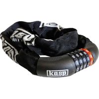 Kasp K470810D Catena con lucchetto Nero Lucchetto a codice