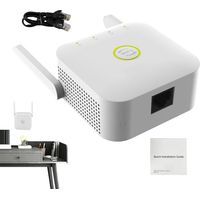 Amplificateur WiFi d'extension Internet, répéteur WiFi, Internet Booster Extension WiFi extérieure sans Fil, Extension WiFi extérieure, Extension WiFi Longue portée Blanche pour la Maison, Les