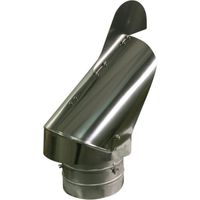 Conception à ailettes de chapeau de cheminée de 200 mm pour une extraction d'air anti-refoulement des fumées
