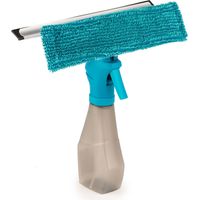 Beldray LA024275TQEU7 Detergente per Vetri Spray Salviette Integrate & Tampone di Pulizia in Microfibra, leggero, 25 x 27 cm, TergiVetro del Finestrino, Detergente per Vetri Doccia
