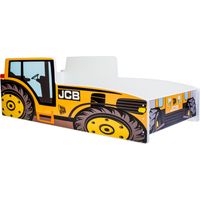 Lit enfant voiture Tracteur 80x160, avec matelas et sommier, multicolore pour garçon, pour chambre d'enfant
