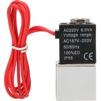 Vanne à Action Directe, électrovanne pour Eau, Air, 220 VAC, Corps en Alliage D'aluminium, Large Plage de Température, Matériaux, IP65 Résistant à L'eau et à la Poussière,.