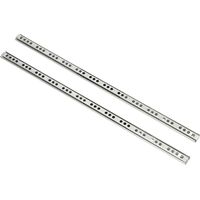 Composants, glissières silencieuses, glissières de tiroir, glissières télescopiques à billes avec amortissement (406 mm)