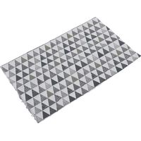 nappe en lin imprimé géométrique à triangles triangulaires, mélange de pur coton et de lin, tissu pour canapé
