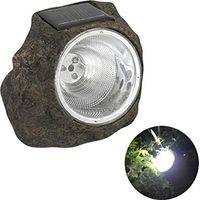 Solar Powered 3 LED Stone Light for Pathway, Landscape, Garden, Patio, Yard (As Picture Shown)