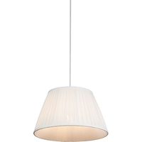 Retro Pendant Light White 35 cm - Plisse
