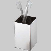 PORTASPAZZOLINI NEMESIA ACCIAIO INOX LUCIDO