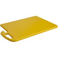 Planche découper jaune coins ronds avec poignée 45x30cm - Caterchef