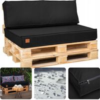 Gartenkissen-Set für Europalettenmöbel, wasserdichte Kissen, 120x80x15