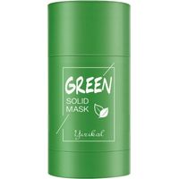 Bâton d'argile purifiant au thé vert, masque visage hydratant et nettoyant profond, soin couvrant pour le visage