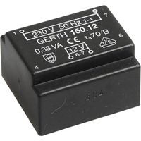 Gerth PT151501 Trasformatore per PCB 1 x 230 V 1 x 15 V/AC 0.35 VA 23 mA