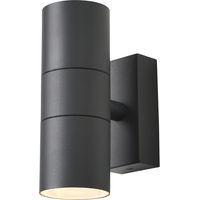 Litecraft Kenn Wall Light Outdoor Up & Down IP65 Rated Fitting - Anthracite