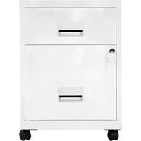 Pierre Henry Combi Filing Cabinet 2 Drawer - White