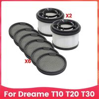 Kit de 8 filtres en coton (avant et arrière) pour aspirateur Dreame