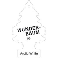 Désodorisant de voiture Wunder-Baum blanc arctique, sapin de Noël, 1 pièce