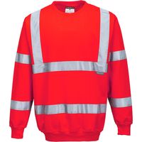 Sweatshirt Haute Visibilité Couleur : Rouge Taille Xxxl - Portwest
