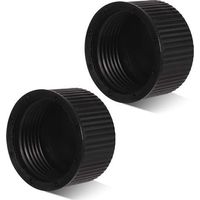 2 Stück Sandfilter-Ablasskappe mit 2 Stück Dichtung. Kunststoff-Poolfilter-Ablasskappe für Hayward-Poolfilterteile. SPA-Schwimmbecken (schwarz)