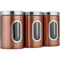 3pcs/set Food Storage Container Food Storage Set with Lids Grain Storage Tank with Transparent View