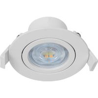 Braytron Einbauleuchte Schwenkbar Spot LED 7W 670 Lumen SQR Ø70mm IP20 Downlight 3000K-6500K Rund Weiß